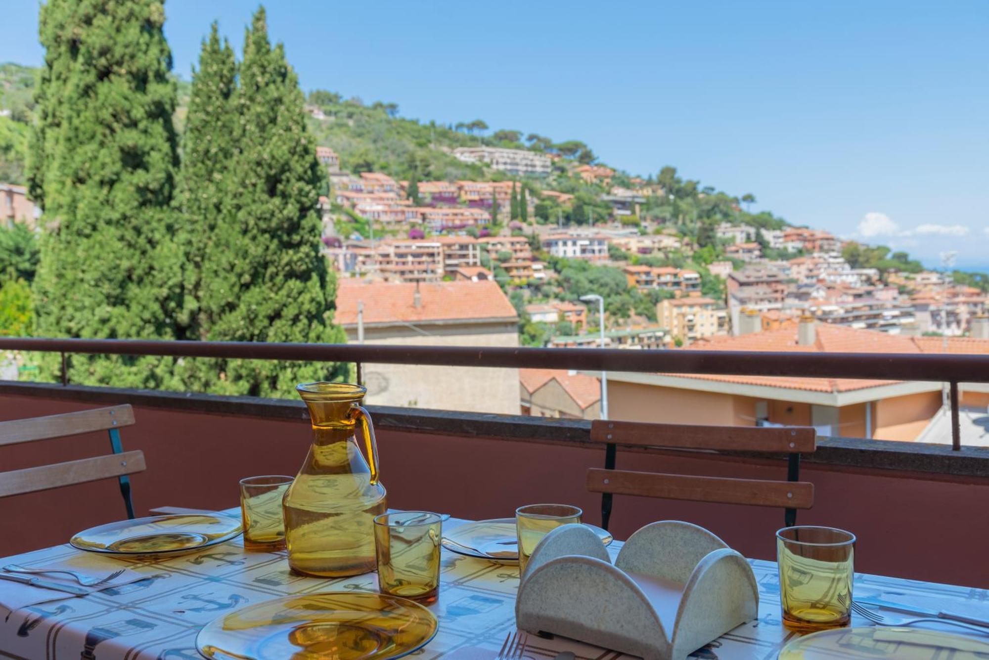 شقة Argentario Retreat Sea View Terrace, Wifi & Private Parking Included بورتو سانتو ستيفانو المظهر الخارجي الصورة